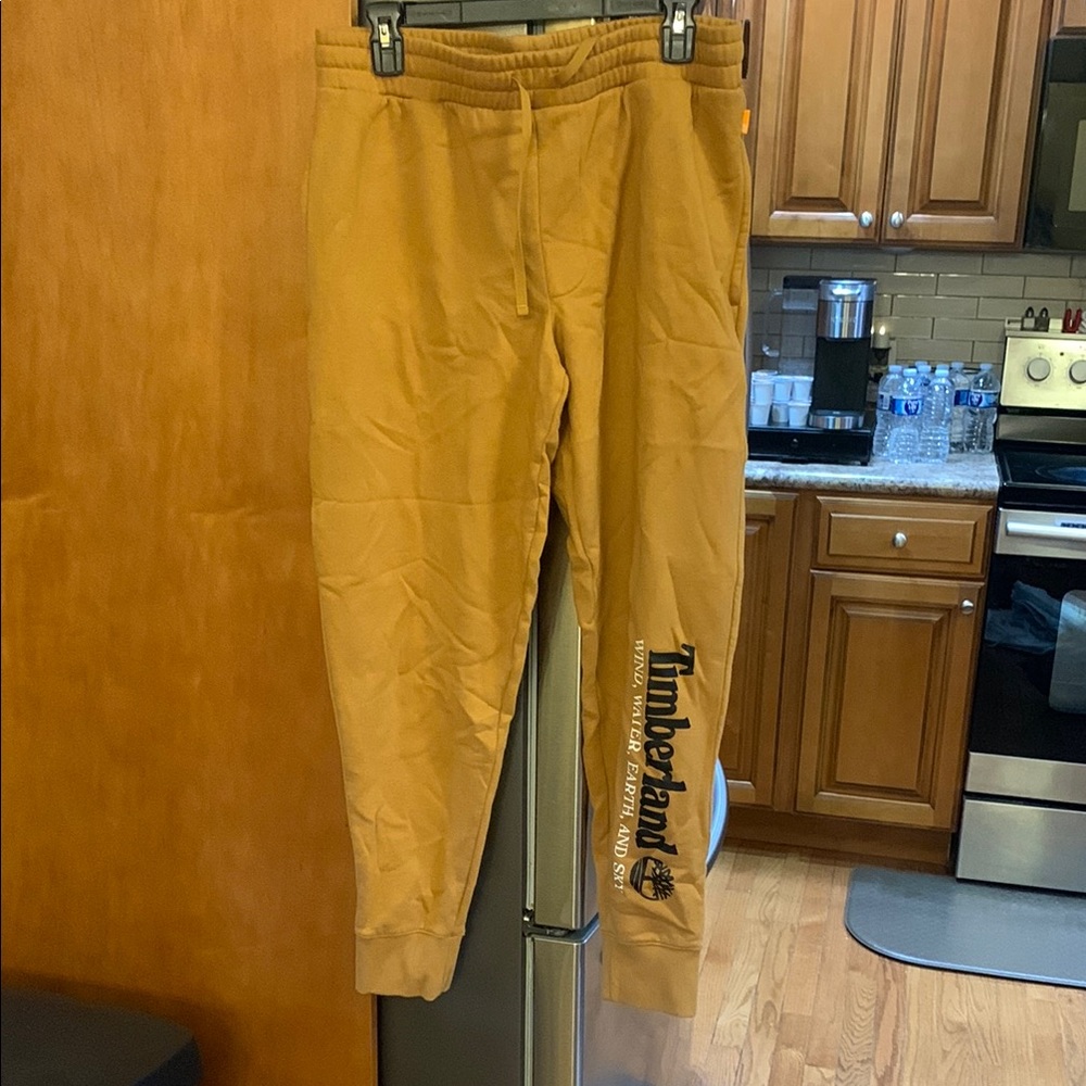 Timberland Tan Joggers with Logo